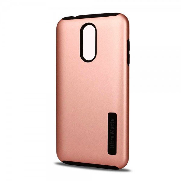 Wholesale LG K30 Ultra Matte Armor Hybrid Case (Rose Gold)